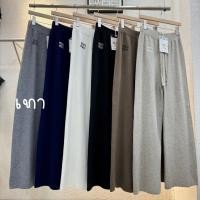 ราคา Reallyshops 8011 กางเกงขายาวทรงกระบอก ผ้าไหมพรมเชือกหน้า เอวยางยืด ผู้หญิง พร้อมส่ง (23179319590)