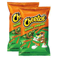 ราคา Cheetos Jalapeno Puffs USA Imported ชีโตส เจลาพีโน พัฟส์ ข้าวโพดอบกรอบรสเนยแข็ง 226 8g 2ถุง (9679604342)