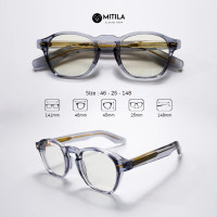 ราคา กรอบแว่นตาอะซิเตท เสริมโครงด้านใน 100 Acetate แข็งแกร็ง ทนทาน สีไม่ลอก มีบริการตัดเลนส์สายตา รุ่น5291 (19410800997)