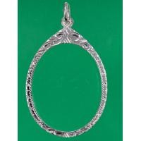 ราคา SSNPกรอบพระเงินแท้92 5 แบบหน้าเรียบรูปไข่แกะลายหลายแบบ กรอบเปล่าไม่รวมพระ (24265158533)