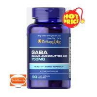 ราคา Puritans Pride GABA Gamma Aminobutyric Acid 750 mg 90 Capsules (8065213214)