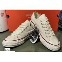 ราคา รองเท้าคอนเวิร์สปลายดำ รองเท้าผ้าใบคอนเวิร์ส พร้อมกล่อง (19130481608)