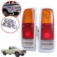ราคา ไฟท้าย รุ่น โตโยต้า ไฮลักซ์ TOYOTA HILUX RN20 RN25 ปี 1974 1978 ขอบเทา 1 คู่ รวมชุดสายไฟ และหลอดไฟ (4082462316)