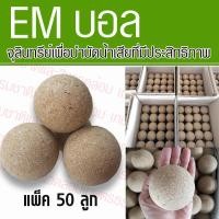 ราคา EM Ball อีเอ็มบอล จุลินทรีย์เพื่อบำบัดน้ำเสียที่มีประสิทธิภาพ แพ็ค 50 ลูก (8921843834)