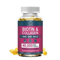 ราคา BBEEAAUU Biotin Capsules ด้วยคอลลาเจนและเคราติน ส่งเสริมให้ผม ผิว เล็บ มีสุขภาพดี ช่วยสนับสนุนการเผาผลาญ (24164696772)