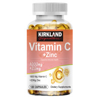 ราคา KIRKLAND Vitamin C Capsule 1000 mg Vitamin C Plus Zinc 20 mg ช่วยเสริมสร้างภูมิคุ้มกัน (24146741871)