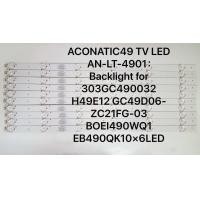 ราคา ACONATIC49 TV LED AN LT 4901 Backlight for 303GC490032 H49E12 GC49D06 ZC21FG 03 BOEI490WQ1 EB490QK10 6LED (24197726200)