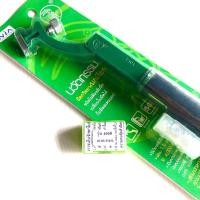 ราคา มีดกรีดยางตรานกเงือกด้ามเหล็ก ชุดทดลองใช้ แถมใบมีด 1 กล่อง มี 5 ใบ (13558506187)