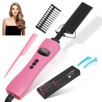 ราคา หวีร้อนหวีร้อนไฟฟ้าสำหรับวิกผมเครื่องยืดผมหวีร้อนพร้อมหน้าจอ LCD (24356888479)