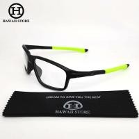 ราคา Hawaii OX8076 OX8080 Crosslink ศูนย์เปลี่ยนสายตาสั้นแว่นตาเลนส์เปลี่ยนได้กีฬากรอบแว่นสายตากรอบใสสีเทา (12111581225)