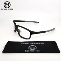 ราคา Hawaii OX8076 OX8080 Crosslink ศูนย์เปลี่ยนสายตาสั้นแว่นตาเลนส์เปลี่ยนได้กีฬากรอบแว่นสายตากรอบใสสีเทา (12111581222)