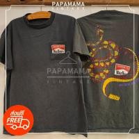 ราคา Marlboro Snake pass poket Bio Washed เสื้อวินเทจ เสื้อวง papamama vintage shirt (23625280555)