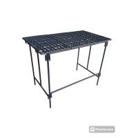 ราคา ขาโต๊ะเหล็ก ชั้นวางของ ชั้นวางกระถางต้นไม้ในสวน ชั้นวางกล่องปลูกผักไฮโดร สูง80cmกว้าง60cmยาว94cm พร้อมตะแกรงพลาสติก (23935484773)