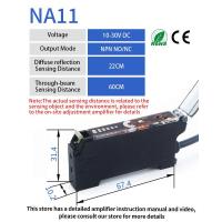 ราคา GTRIC ไฟเบอร์ออปติกเซนเซอร์สะท้อนแสงแบบกระจาย M4พร้อมเข็มยาว Elbow Coaxial Non Coaxial 12 24V DC Fiber Optical Amplifier (21938832260)