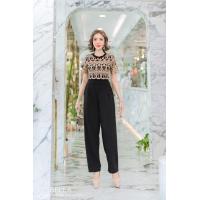 ราคา Bella JL02 JUMPSUIT จั้มสูทขายาว ลูกไม้ลายมงกุฎ the crown M34 38 ชุดผู้หญิง ชุดออกงานหรูๆ ชุดทำงาน แฟชั่นผู้หญิง (16043540334)