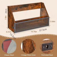 ราคา กล่องเก็บแผ่นเสียงวินเทจแบบวางบนโต๊ะ ชั้นวางแผ่นเสียงไม้สีดำสไตล์ชนบท กล่องเก็บแผ่นเสียง CD 32 แผ่น (24955252947)