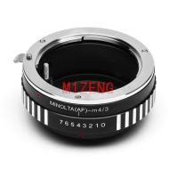 ราคา AF M43อะแดปเตอร์สำหรับ MINOLTA AF เลนส์ Sony Ma ไปยัง M4พานาโซนิค 3 GH4 GF1 GF3 GX8 G7 GF7 GH4 GM1 GX7 GF6 EM5 EM1กล้อง EM10 (18625440881)