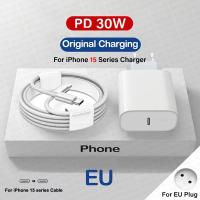 ราคา For Apple Original 30W Quick Charger For iPhone 11 13 12 14 15 Pro Max Mini XR XS 8 Plus iPad Fast Charging Type C iPhone Cable (23450137376)