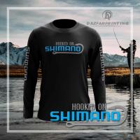 ราคา SHIMANO HOOKED ON TSHIRT FISHING TSHIRT MEMANCING LONGSLEEVE SHORTSLEEVE MICROFIBER QUICKDRY JERSEY (22257540406)