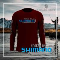 ราคา SHIMANO HOOKED ON TSHIRT FISHING TSHIRT MEMANCING LONGSLEEVE SHORTSLEEVE MICROFIBER QUICKDRY JERSEY (22257540412)