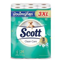ราคา Scott Clean Care Toilet Tissue 3XL x 24 Rolls สก๊อตต์ คลีนแคร์ กระดาษชำระหนา 3 ชั้น 3XL x 24 ม้วน (14803871940)