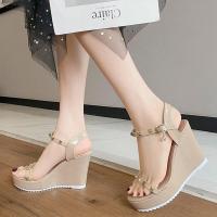 ราคา รองเท้าแตะส้นสูงแบบสวมหัวเปิดสำหรับผู้หญิง ทรงหัวมน ส้นหนา สไตล์นางฟ้า ฤดูร้อน 2025 รองเท้าแตะแบบสวมหัวเปิดส้นหนาแบบสวมหัวเปิดส้นสูงสำหรับผู้หญิง (16824245769)