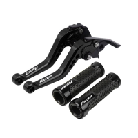 ราคา REALZION For Suzuki Raider150 Fi Raider150 carb Motorcycle CNC Aluminum Alloy 6 Stage Adjustable Brake Lever Clutch lever Handle Hand Grips 1 Set (22311038309)