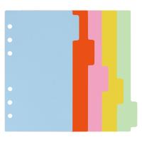 ราคา DGHV 10 Sets A6 Subject Dividers Paper Sheet Punched File Card DividersTabbed Index Divider for Notebook Insert Planner (24151689391)