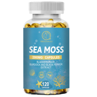 ราคา BBEEAAUU Sea Moss Capsules 2000mg มอสทะเลไอริช อาหารเสริมบำรุงต่อมไทรอยด์จากธรรมชาติ 120pcs (24184503059)
