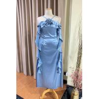 ราคา ชุดราตรียาว ชุดออกงาน สาวอวบ คนอ้วน ผ้าซาติน เนื้อเงาสวย ติดดอก 3D ชุดงานเลี้ยงกลางคืน ชุดเพื่อนเจ้าสาว แต่งระบายยาว ไซส์ใหญ่ (23646853076)