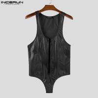 ราคา ยอดเยี่ยม บอดี้สูทรัดรูปครอปโชว์กล้ามมีซิปมีกากเพชรสำหรับผู้ชายเสื้อคลุมแบบกางเกงหลวมแขนกุด 250603 (24531608183)