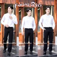 ราคา นาโนผู้ชาย กางเกงผ้านาโน กระบอกเล็กทรงสแล็คทำงานผู้ชาย งานป้ายFAMOUS ไซต์S25 36 (19485893748)