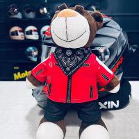 ราคา หมีมอเตอร์ไซค์ตกแต่งหมีมอเตอร์ไซค์ที่คาดกันแบบสวมหมีตุ๊กตาหมีตุ๊กตาป้องกัน PP Cotton ของเล่นสำหรับเด็กและเยาวชน (22938721826)