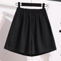 ราคา EZN 2021 Loose A Line Denim Shorts for Women Plus Size High Elastic Waist Solid Color Short Pants Women Jeans 7927 (11300041364)