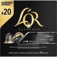 ราคา กาแฟ ลอร์ เอสเพรสโซ โอนิกซ์ เครื่องเนสเพรสโซ nespresso ความเข้ม 12 13 LOR Espresso Onyx Coffee Capsules 20 Pack (24706226765)