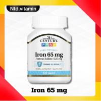 ราคา 21st Century Iron 65 mg 120 Tablets ธาตุเหล็ก (20976741501)