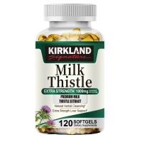 ราคา Kirkland Milk Thistle 1000mg อาหารเสริมดีท็อกซ์ตับด้วยสารสกัดซิลิมารินและรากแดนดิไลออน สมุนไพรทำความสะอาดตับอย่างอ่อนโยนสำหรับผู้ชายและผู้หญิง บำรุงสุขภาพตับ ไม่ใช่จีเอ็มโอ แคปซูลมังสวิรัติ 120 แคปซูล