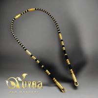 ราคา สร้อยพระกะลาแท้ แต่งทองเลเซอร์ คล้องตะกรุดหรือพระเลี่ยม3ห่วงไม่ลอกไม่ดำ แข็งแรงทนทาน ความยาวเลือกที่ตัวเลือกสินค้า (23894306058)