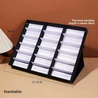 ราคา กล่องใส่แว่น ถาดใส่แว่นตา ป้องกันฝุ่น 18 ช่อง ถาดป้องกันฝุ่นแว่นตา สามารถยืนได้ (24175092800)