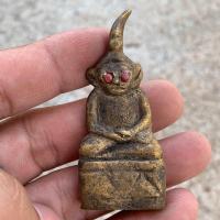 ราคา พระงั่งตาแดง พิมพ์เกศคตหน้ากบ นิยม เครื่องรางเนื้อสัมฤทธิ์พิชิตศึก (24732932565)