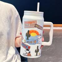 ราคา NEW แก้วเก็บอุณหภูมิ Snoopy มีฝาและหลอดให้ครบเซ็ท แก้วสแตนเลส เก็บความเย็น ขนาด1500ml (22882685566)