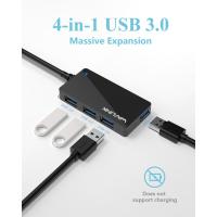ราคา Wavlink 4 Port Compact High Speed USB3 0 Hub Built in USB3 0 Cable for Microsoft Windows XP Vista 7 8 10 MAC 10 1 above (22670596512)