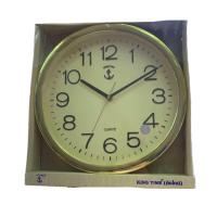 ราคา นาฬิกาแขวนผนัง ตราสมอดำ แท้ 100 KINGTIME หน้าปัด 11 5นิ้ว รุ่น 009 เดินเรียบ Auto เสียงเงียบ (19972373145)