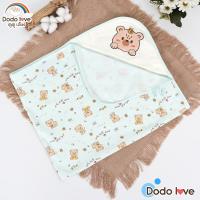ราคา DODOLOVE ผ้าห่อตัวเด็กอ่อน ผ้าห่มเด็ก ผ้าห่อตัว ผ้าอ้อมเด็ก ขนาด 30x36 นิ้ว ผ้าคอตตอน (24491884199)