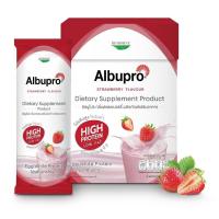 ราคา ALBUPRO Egg White Protein อัลบูโปร โปรตีนจากไข่ขาว แบบผงชงดื่ม ผลิตภัณฑ์เสริมอาหาร มีหลายกลิ่นให้เลือกซื้อ 1กล่อง 12ซอง (22927644764)