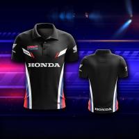 ราคา HONDA รถจักรยานยนต์เสื้อโปโลผู้ชายเสื้อโปโลพิมพ์ลาย TOYOTA แห้งเร็วและระบายอากาศเสื้อโปโล (24612228289)