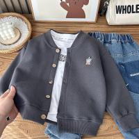 ราคา เสื้อคลุมเด็กชาย เสื้อแจ๊คเกตเด็กชาย เสื้อกันหนาวเด็ก กระดุมหน้า ปักเท่ๆ ใส่กันแดด ใส่ในห้องแอร์ Childrens sweaters Hippobaby (24616800485)