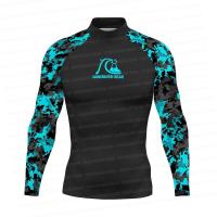 ราคา Quiksilver Gear ผู้ชายแขนยาว Pro Surfing เสื้อชายหาด Sun Screen Surf Sweatshirt Rashguard ชุดว่ายน้ําป้องกันรังสียูวี UPF เสื้อผ้ายิม (23513361620)