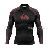 ราคา ผู้ชาย Surf เสื้อกีฬา Rash Guards ชุด Quick Dry แขนยาว Wetsuit Beach เสื้อยืด Tights Surf Guard Top เสื้อผ้าชุดว่ายน้ํา UV (23513193846)