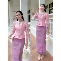 ราคา เสื้อลูกไม้ ลูกไม้ ลูกไม้แขนยาว ผ้าไหมสี่เส้น สีขาว สีแดง สีฟ้า สีขมพู สีดำ เสื้อสวย ชุดดำ ชุดสวยไปวัด ชุดไปทำบุญ (24957840106)